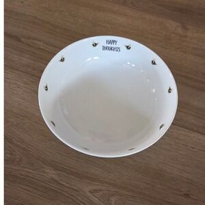 Harvest Green Studio‎ Happy Thoughts Bowl Porcelain Bee Design Dish